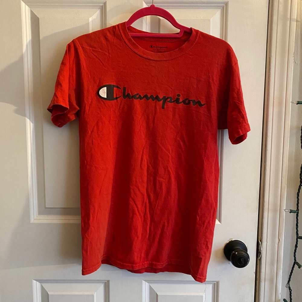 Men’s Small red champion t shirt